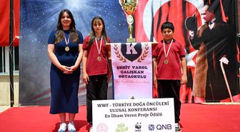 Kırklareli'nde Öğrencilerden Çevre Projesine 'En İlham Veren Proje' Ödülü