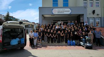 Samsun'da 'mavi kapak kampanyası' düzenlendi