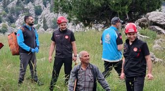 Antalya'da yaylada mahsur kalan hastaya Konya'dan itfaiye ekipleri yetişti