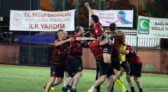 Aydın'da sağlık çalışanlarının futbol heyecanı sona erdi