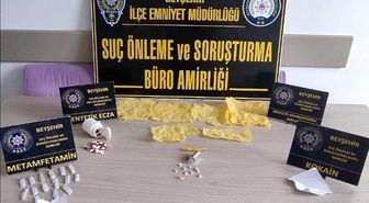 Beyşehir'deki uyuşturucu operasyonunda 2 şüpheli tutuklandı
