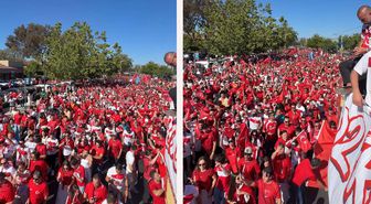 Dünya bu anları konuşuyor! Amerika'ya damga vuran ''Türk yürüyüşü''