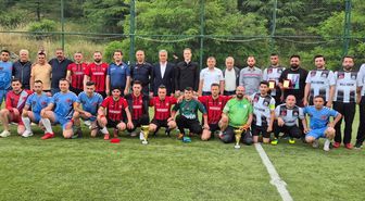 Derebucak'ta kurumlararası turnuvada kupalar sahiplerini buldu