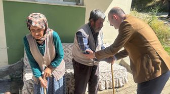 Kaymakam Sungur'dan Babalar Günü'nde şehit ailelerine ziyaret