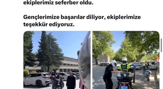 Elazığ'da YKS'ye geciken adayların imdadına polis ekipleri yetişti