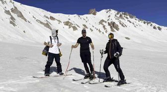 Haziran sonunda Erciyes'te kayak keyfi