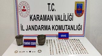 Karaman'da tarihi eser ele geçirildi: 6 tutuklama
