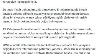 Kılıçdaroğlu'ndan 'dokunulmazlık' açıklaması