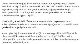 Müftülük makamı tartışması: 'Fetva makamına müftüden başkası oturamaz'