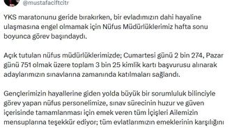 3 bin 25 kişi, YKS'ye yetişebilmek için sınav günü kimlik başvurusu yaptı