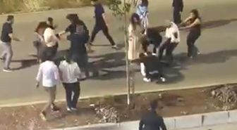 Düğün konvoyunda tekmeli, yumruklu kavga