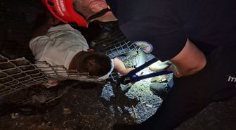 Ereğli'de alkollü adamın bileği bahçe teline sıkıştı
