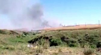 Biçerdöverden çıkan kıvılcım 150 dönümlük alanı kül etti