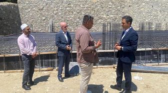 Çökek Mahallesi'nde cami inşaatı devam ediyor