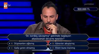'İki kardeş savaşmış' şeklinde başlayan atasözünün devamı nasıldır?