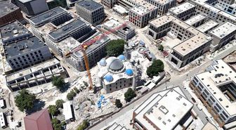 Depremde yıkılan Malatya'nın simgesi Yeni Cami'de restorasyonda sona yaklaşıldı