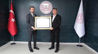 Hatay'da Basın İlan Kurumu'ndan Milli Eğitim Müdürlüğü'ne ziyaret