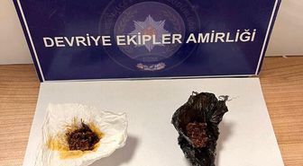 Keşan'da polisin durdurduğu şüphelinin üzerinden uyuşturucu çıktı