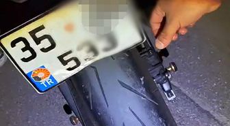 Manisa'da katlanır plakalı motosiklete 156 bin TL ceza