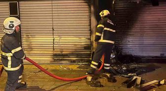 Siirt'te market alevlere teslim oldu