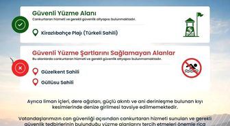 Türkeli'de güvenli yüzme alanları açıklandı