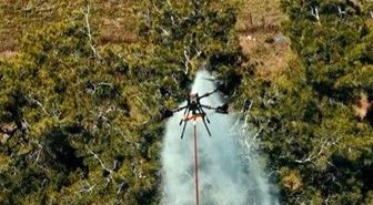 Yangında ilk kez kullanılan yenilikçi dron sistemi başarıyla test edildi