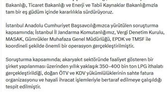Akaryakıt sektöründe büyük operasyon: 6 şirkete el konuldu, 10 şirkete kayyım atandı