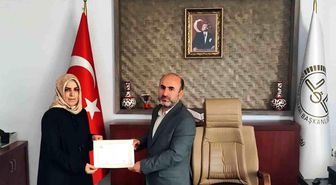 Aydıntepe Müftülüğü personeli başarı belgesiyle taltif edildi