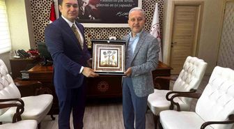 Başsavcı Emre'den Dr. Yılmaz'a veda ziyareti