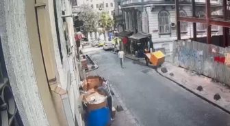 Beyoğlu'nda kargo hırsızı kısa sürede yakalandı