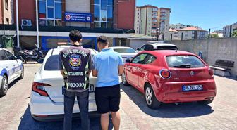 Büyükçekmece'de trafik kavgası kamerada
