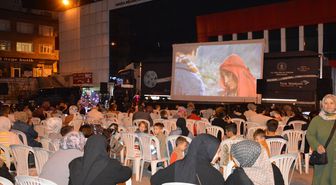 Havza'da açık hava konseri ve sinema gösterimi yapıldı