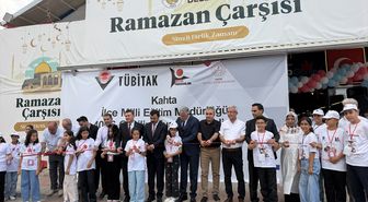 Kahta'da TÜBİTAK 4006-C Bilim Fuarı düzenlendi
