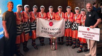 Kastamonu Üniversitesi Halk Dansları Topluluğu Türkiye ikincisi oldu
