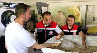 Koçaker, hububat ve bakliyat eleme tesisini ziyaret etti