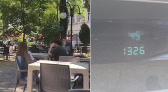Kent merkezinde sıra dışı manzara! Herkes gölge aradı