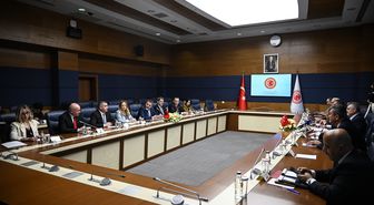 TBMM Güvenlik ve İstihbarat Komisyonu Başkanı Tipioğlu, Arnavutluk heyeti ile görüştü Açıklaması