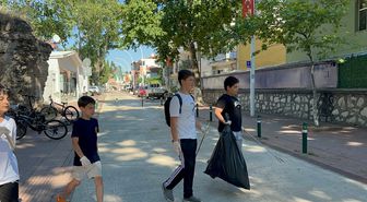 12 yaşındaki Çınar, 'Temiz İznik' hareketi başlattı