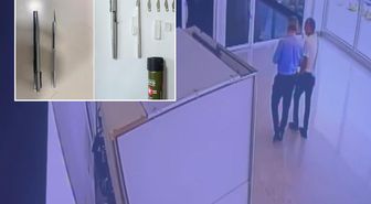 Adliyeye kalem silahla girmeye çalıştı! Çantasından neşter ve biber gazı çıktı