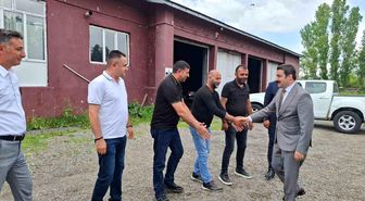 Arpaçay Kaymakamı Akköz'den kurumlara veda ziyareti