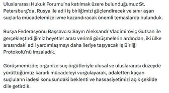 Bakan Gürlek: İade taleplerimizi Rus makamlarına bildirdik