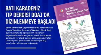 Batı Karadeniz Tıp Dergisi DOAJ'da dizinlenmeye başladı