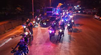 Bursa'da bin polisle 'huzur' uygulaması dronla görüntülendi