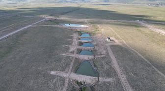 Niğde'de kar ve yağmur suları göletlerde depolanarak sanayide kullanılıyor