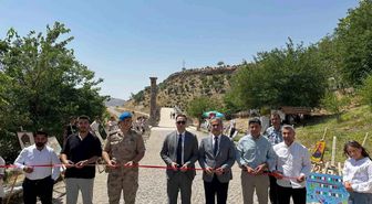 Ortaokulu öğrencilerinin yıl sonu resim sergisi Cendere Köprüsü'nde açıldı