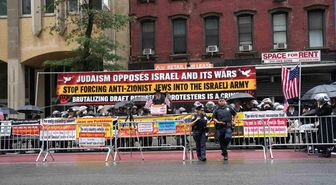 Ortodoks Yahudiler, New York'ta İsrail Devleti'ni ve zorunlu askerlik uygulamasını protesto etti