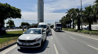 Samsun'da üç aracın karıştığı kazada 1 kişi yaralandı