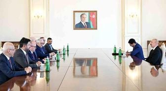 TBMM Başkanı Kurtulmuş, Aliyev tarafından kabul edildi