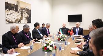 TBMM Başkanı Kurtulmuş, İran İslami Danışma Meclisi Başkanı Ghalibaf ile görüştü