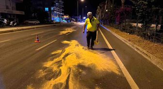 Trafik polisinden örnek davranış